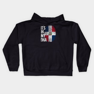 Dominican republic Flag Fingerprint My Story DNA Santo Domingo Domrep Kids Hoodie